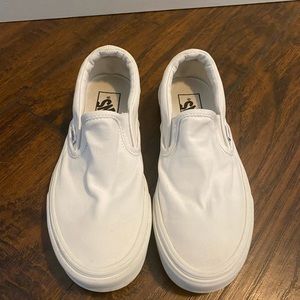White womens vans size 6